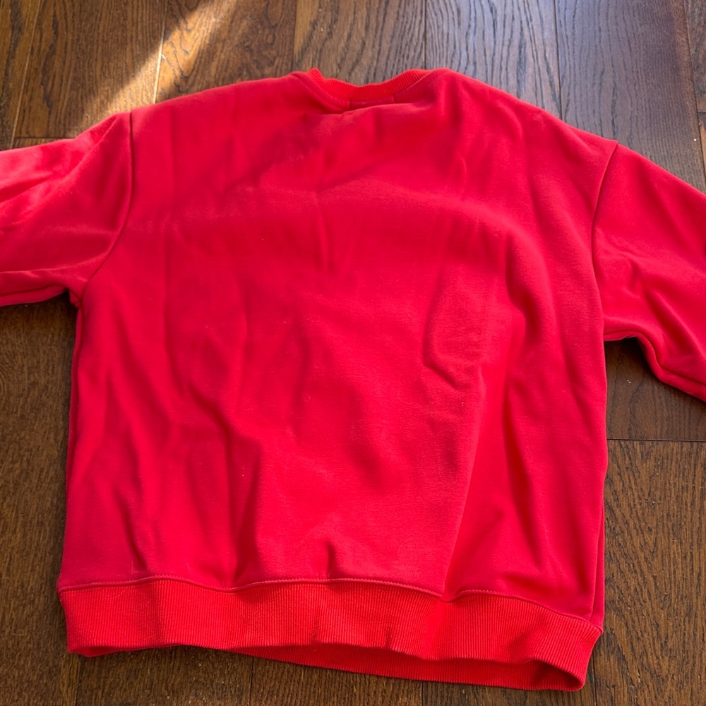 Red Kids Sweatshirt with Rabbit Design - Picture 5 of 5